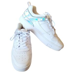 Fila White and Iridescent Sneakers Chunky Style Size 9.5